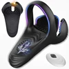 Fernbedienung Vibrierender Schwanz Penisring Sexspielzeug für Männer Paar Verzögerung Ejakulation Keuschheit Hodensack Hoden Männliches Massagegerät Vibrator Homosexuell