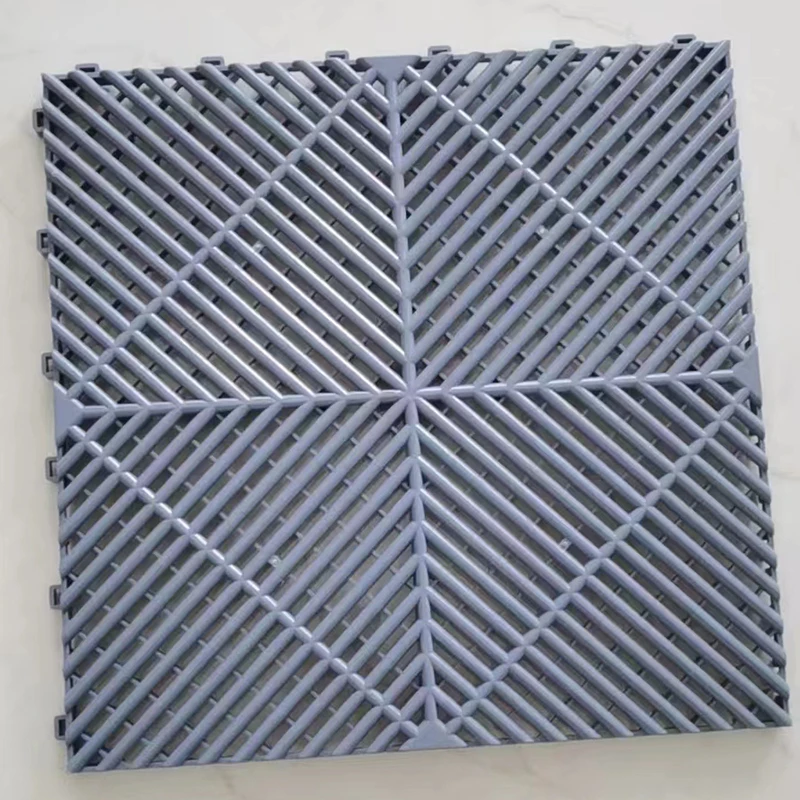 400X400X18Mm Anti Slip Garage Floor Tiles Interlocking Plastic Floor