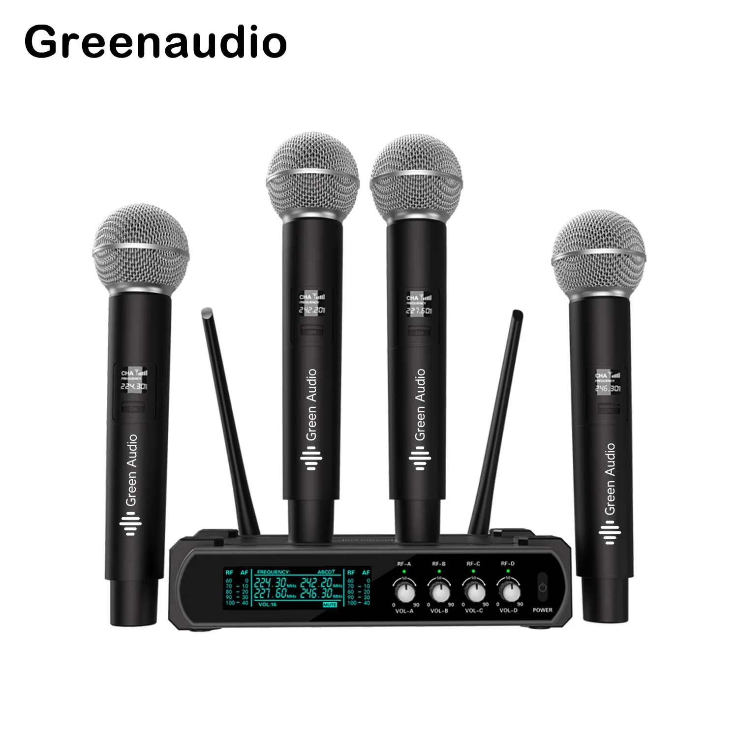 GAW-k44 One to four wireless microphone U-stage stage performance home dynamic microphone KTY audio set