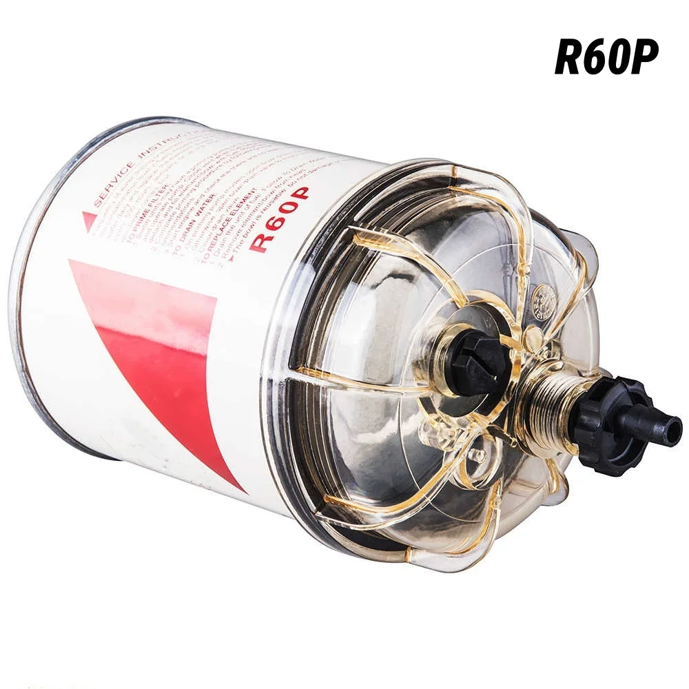 Fuel Filter R60P R60T Fuel Water Separator Filter With Filter Bowl ...