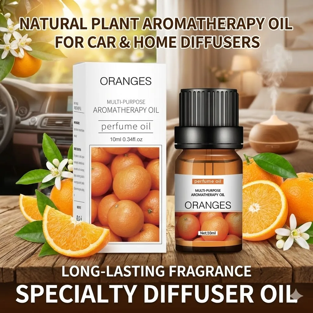Pure Natural Plant Essential Aromatherapy Oil - 10ml Air Freshener Fragrance