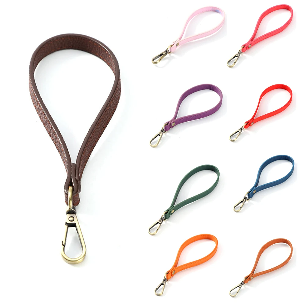 

20x1.2cm Bag Wrist Strap Soft Portable PU Leather Bag Strap Handles Adjustment Purse Handle For Handbag Belts Bag Accessories