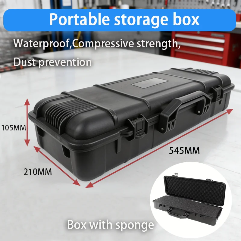 방수 하드 캐리 케이스 가방 도구 상자(사전 절단된 스폰지 보관함 포함) 안전 보호 장치 정리함 하드웨어 박스 충격 방지