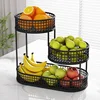 3 Tiers Countertop Fruit Basket,Portable Fruit Bowle Basket Kitchen Organizer Storage & Dining Room Fruits Vegetable Snacks 4
