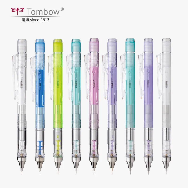 Japan Tombow Mechanical Pencil Mono Graph Multi-series Special Edition 0.3/0.5mm Shake Out Lead Stationery School Supply japan pente 0 5mm drawing mechanical pencil graph gear1000 full metal frosted handle telescopic head break proof lead pg1015