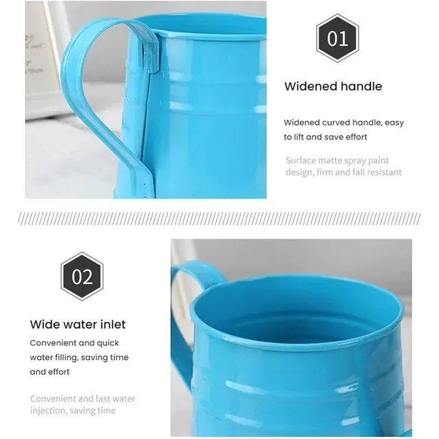 Metal Iron Sprinkler Kettle,Candy Colored Plant Watering Can,Garden Watering Can For Indoor & Outdoor Plant,Gardening Tools 4