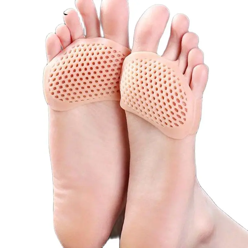 New 1 Pair Insoles Forefoot Pads  High Heel Shoes Foot Blister Care Toes Insert Pad Silicone Gel Insole Pain Relief for Women