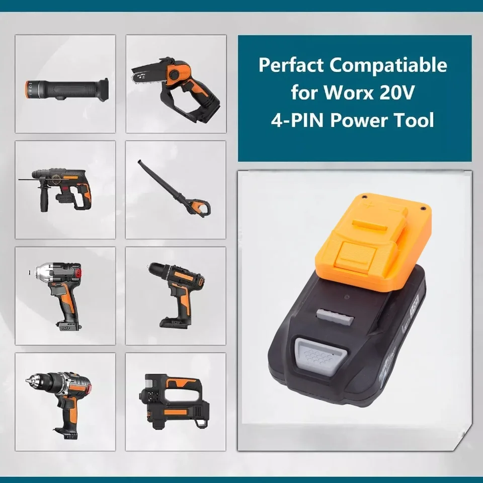 Battery Adapter Converter for Aldi Ferrex 20V Active Energy