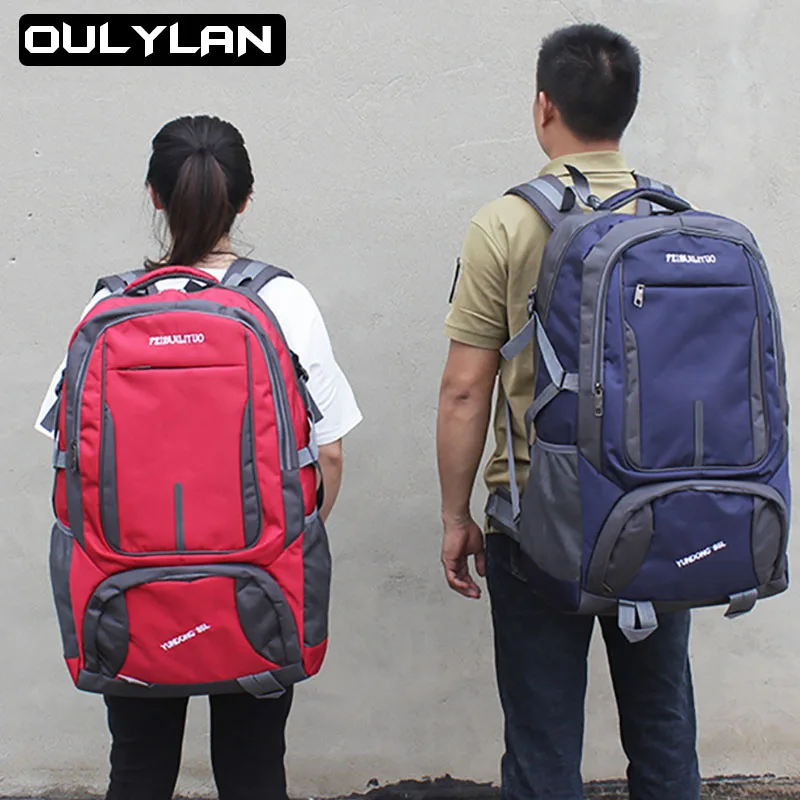 

3 sizes Men's Women's Backpack Outdoor Large Capacity Lightweight Hiking Camping Bag Travel Trip Luggage Rucksack Mountaineering