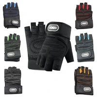 Fitness Half Finger Gloves Wrist Guard Sports Dumbbell Riding Non Slip Exercise Training Cycling Workout Glove for Men Women 1