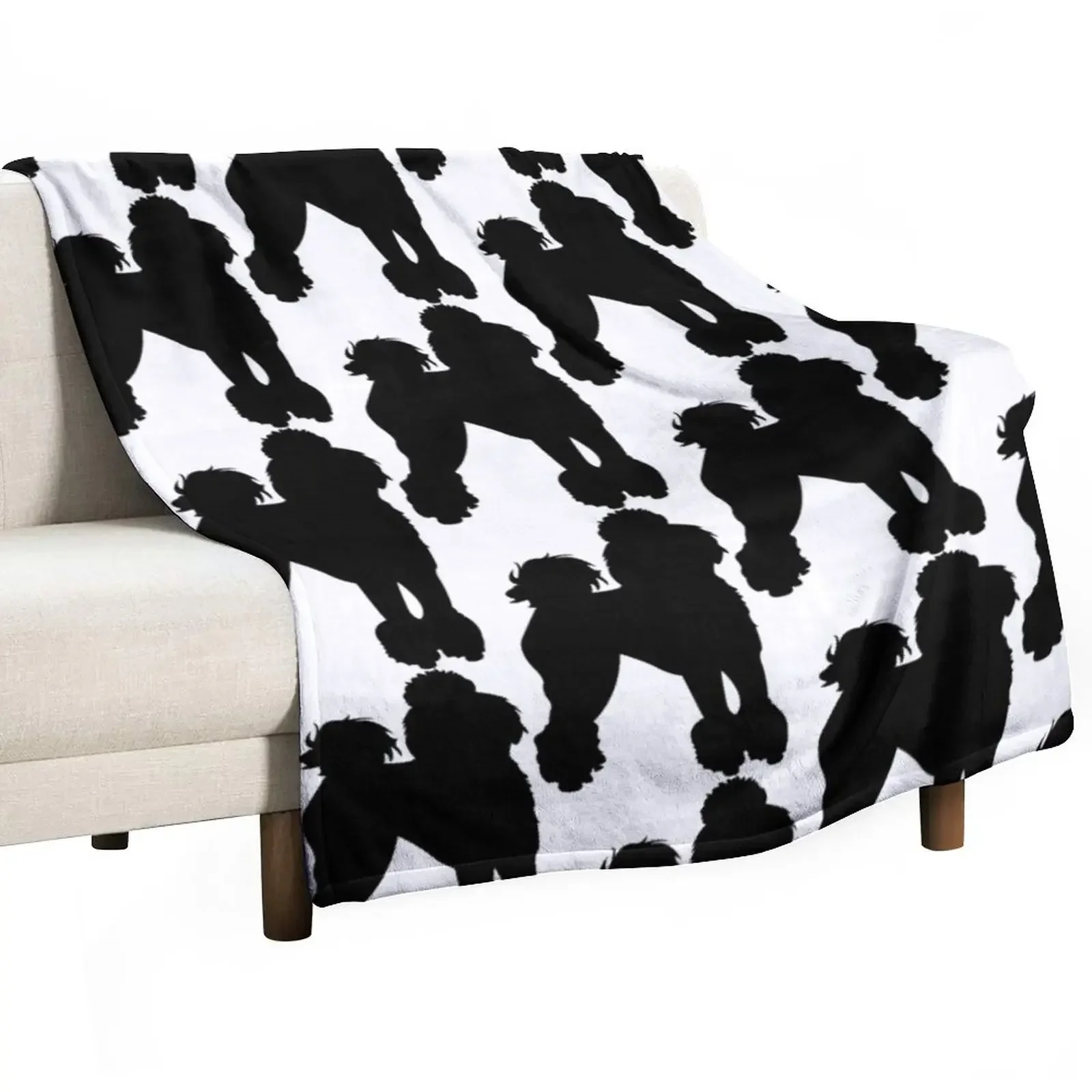 

Black Poodle Throw Blanket For Baby Kid'S Summer manga Blankets