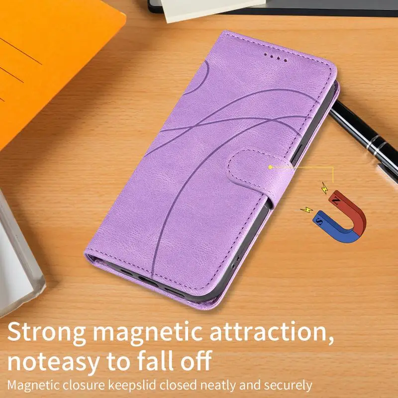 thumbnail image 1 of Funda de cuero tipo billetera para iPhone 14 Pro Max 14 Plus, funda de lujo con tapa y soporte para Apple iPhone 14 Pro Max Plus, 1 of 5