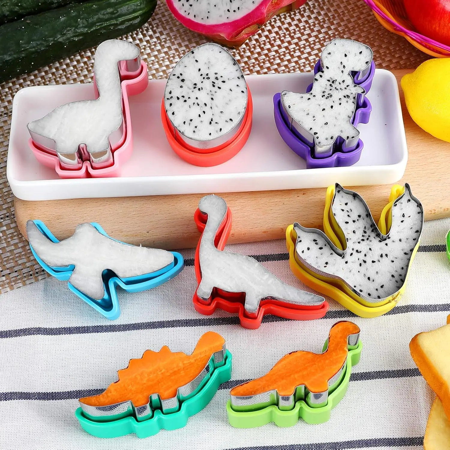 Cartoon Dinosaur Biscuit Molds Stainless Steel Cutter Mold Cookie Baking Tools Cake Decorating Pastry Set Kitchen Accessories