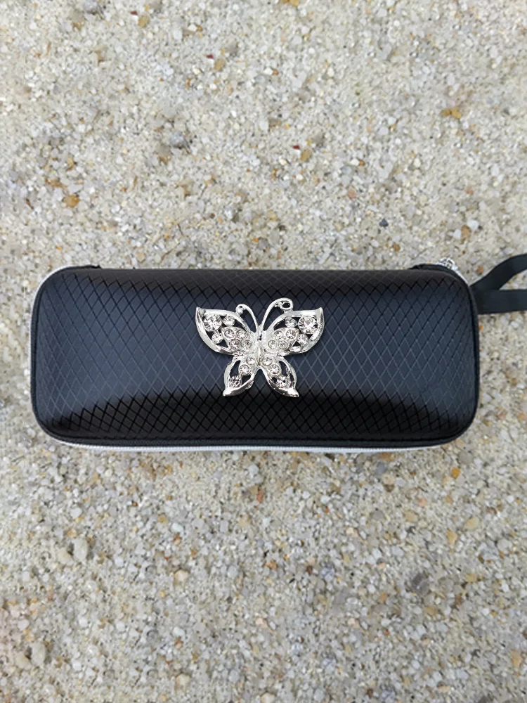

Stylish PU Eyewear Bags Box Portable Sunglasses Bags Case - Quick Detail Pearl Decor