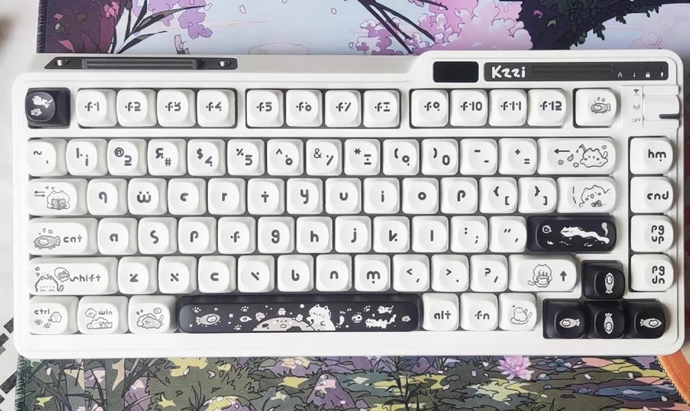 Kawaii Mao Profile Cat Fantasy Keycap Set (140 Keys) - Special Edition