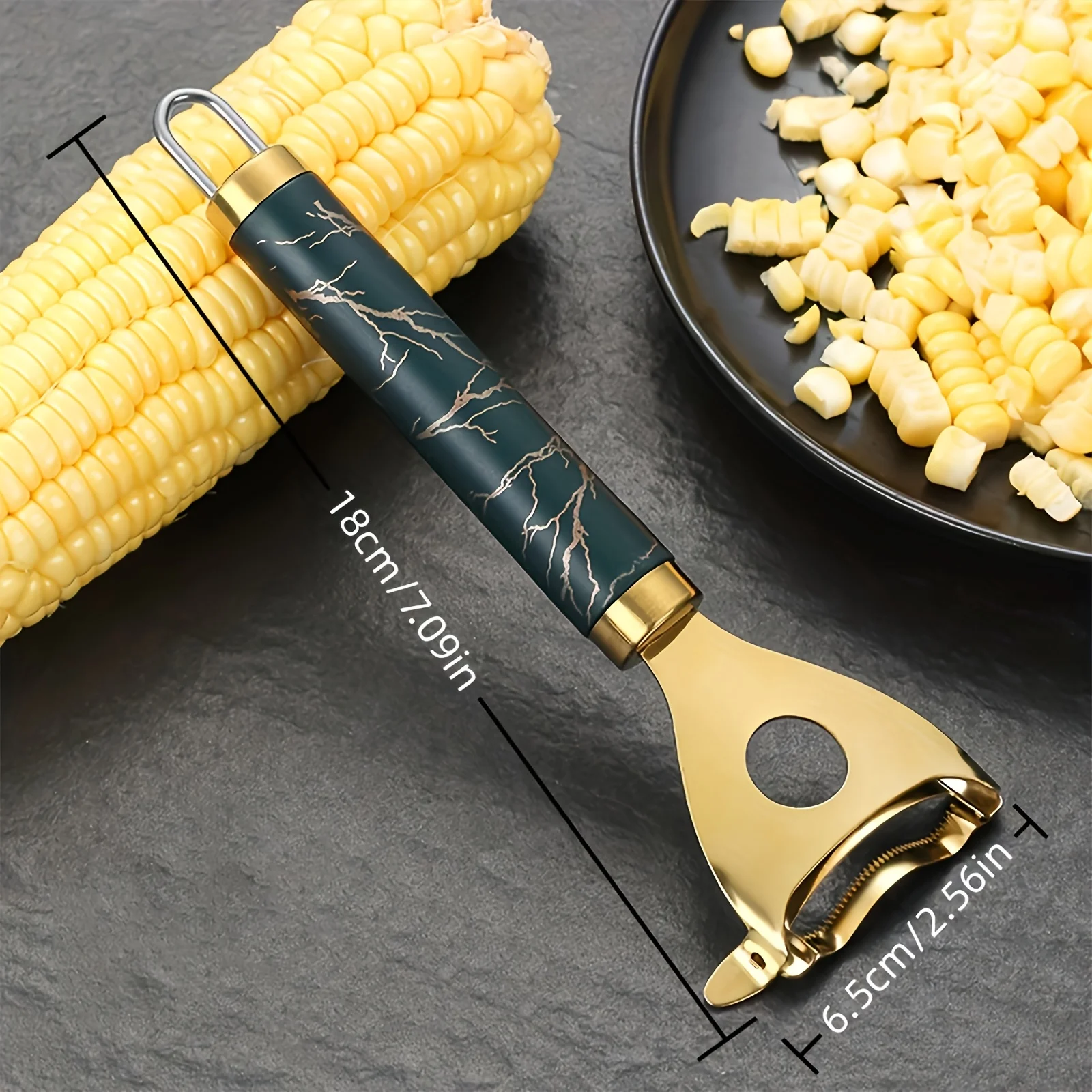 Stainless Steel Single Pack Corn Peeler - Corn Husker, Reusable Corn Sheller, Creative Multifunctional Kitchen Peeler