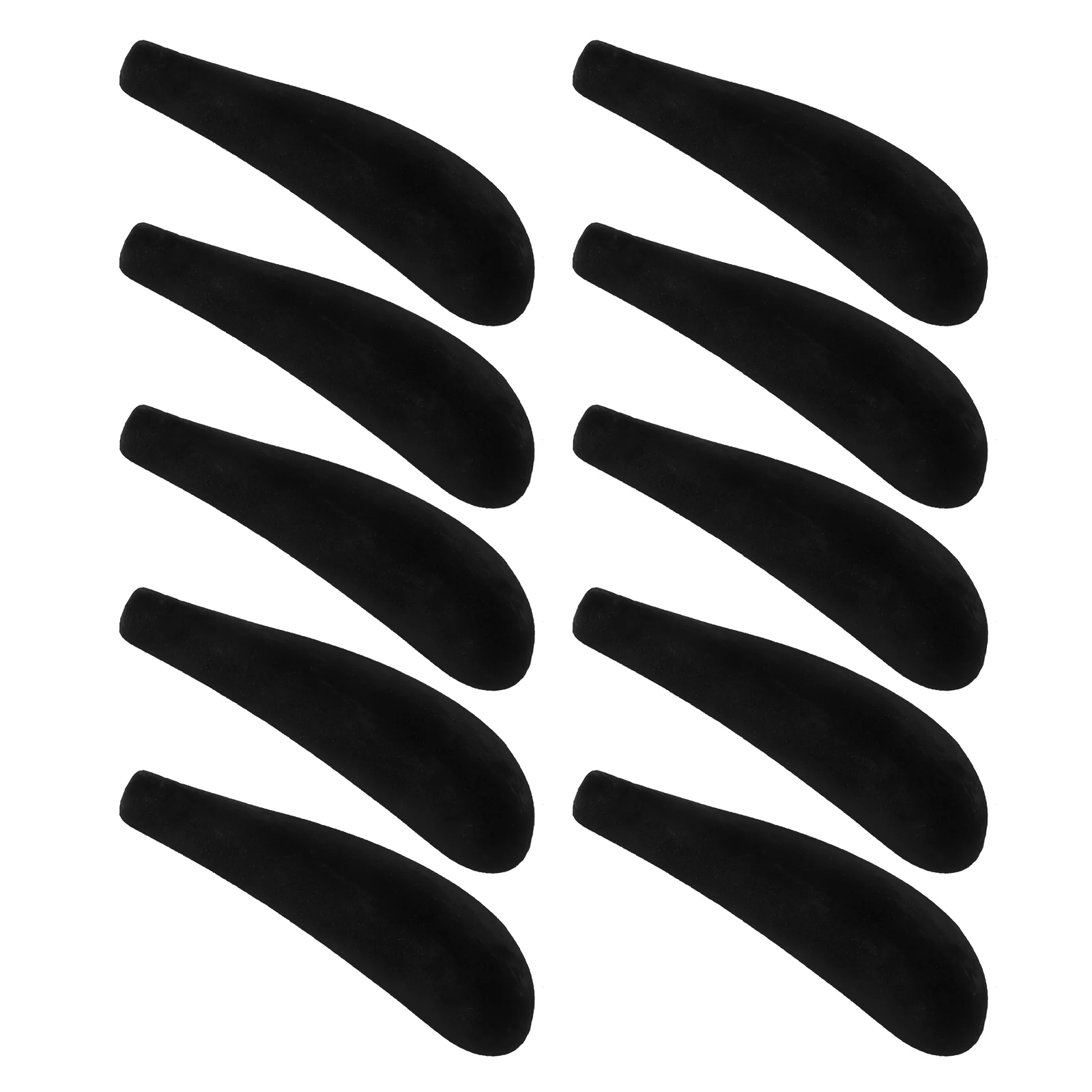 

10 Pcs Hanger Shoulder Rest Velvet Hangers Clothes Pads Forms Garment Coat Flocking Suit Non-skid