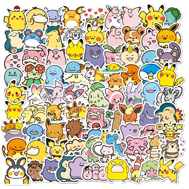 Stickers Pegatinas Anime Pokémon 50uds. – Sweet Baby Kid