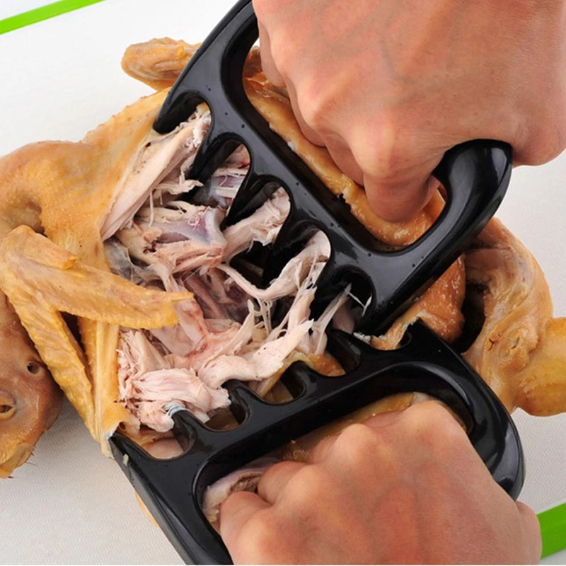 Kitchen Utensils 2Pcs Bear Meat Claws Handle Barbecue Forks Kitchen Manual Food Fork Meat Pork Clamp Roasting BBQ Fork Kitchen Knives Tool