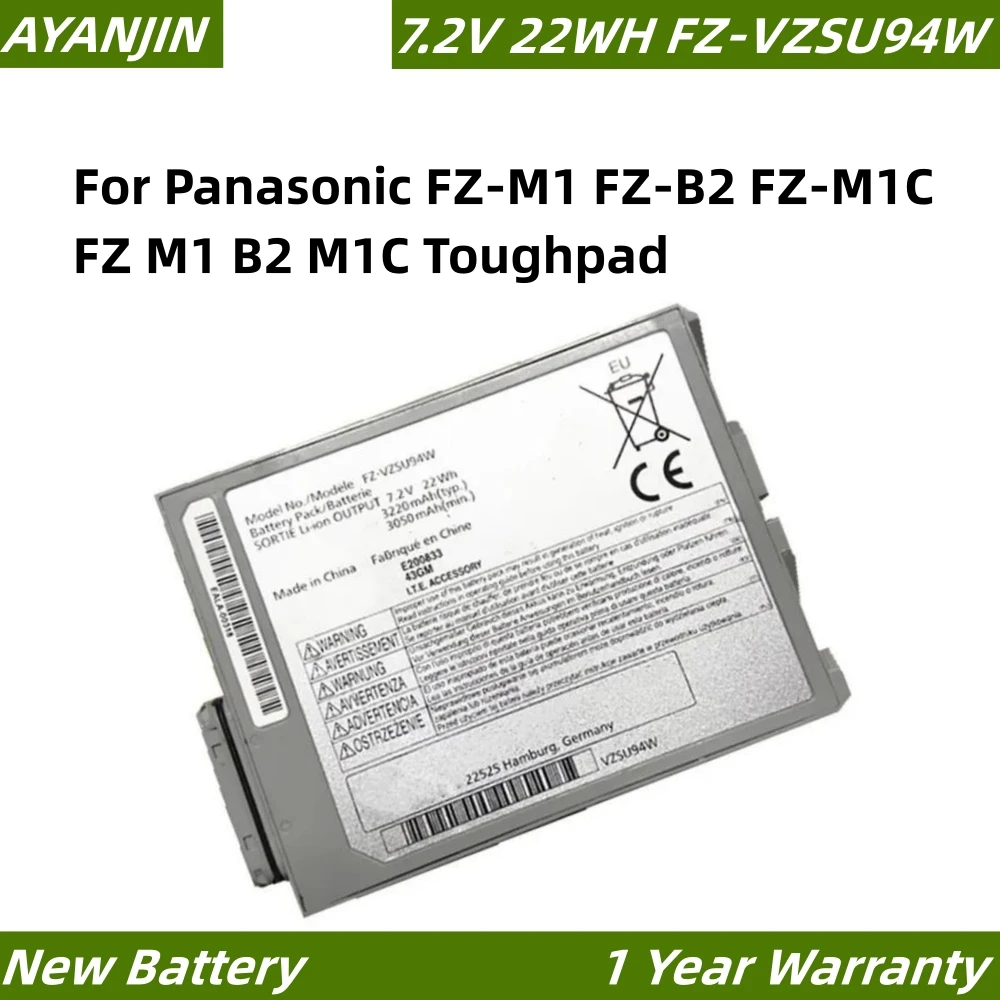NEW FZ-VZSU94W VZSU95W VZSU94 VZSU94JS 7.2V 22Wh Laptop Battery For Panasonic FZ-M1 FZ-B2 FZ-M1C FZ M1 B2 M1C Toughpad