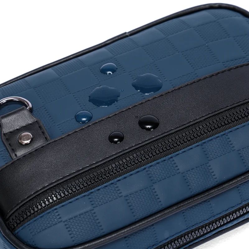 Men's PU Leather Soft Crossbody Bag with Adjustable Strap for Multi-Functional Daily Use