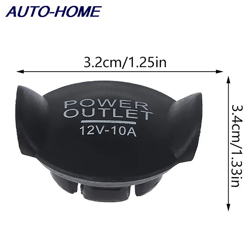 1PCS Waterproof Car Cigarette Lighter Outlet Cover 12V Power Socket Plug Universal Button Accessories Weatherproof 6