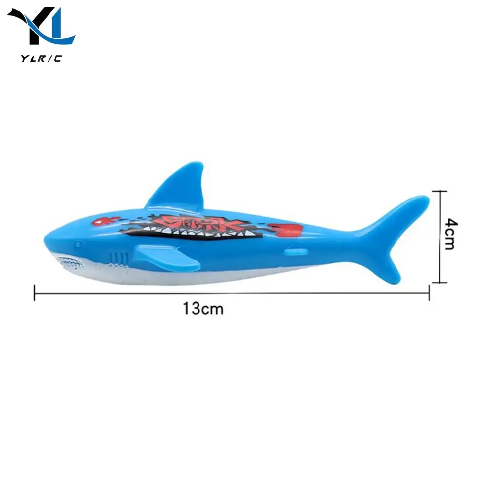 4Pcs Diving Shark Toys Multicolor Underwater Torpedo Toy Swimming Pool Throwing Toys Beach Pool Accessories