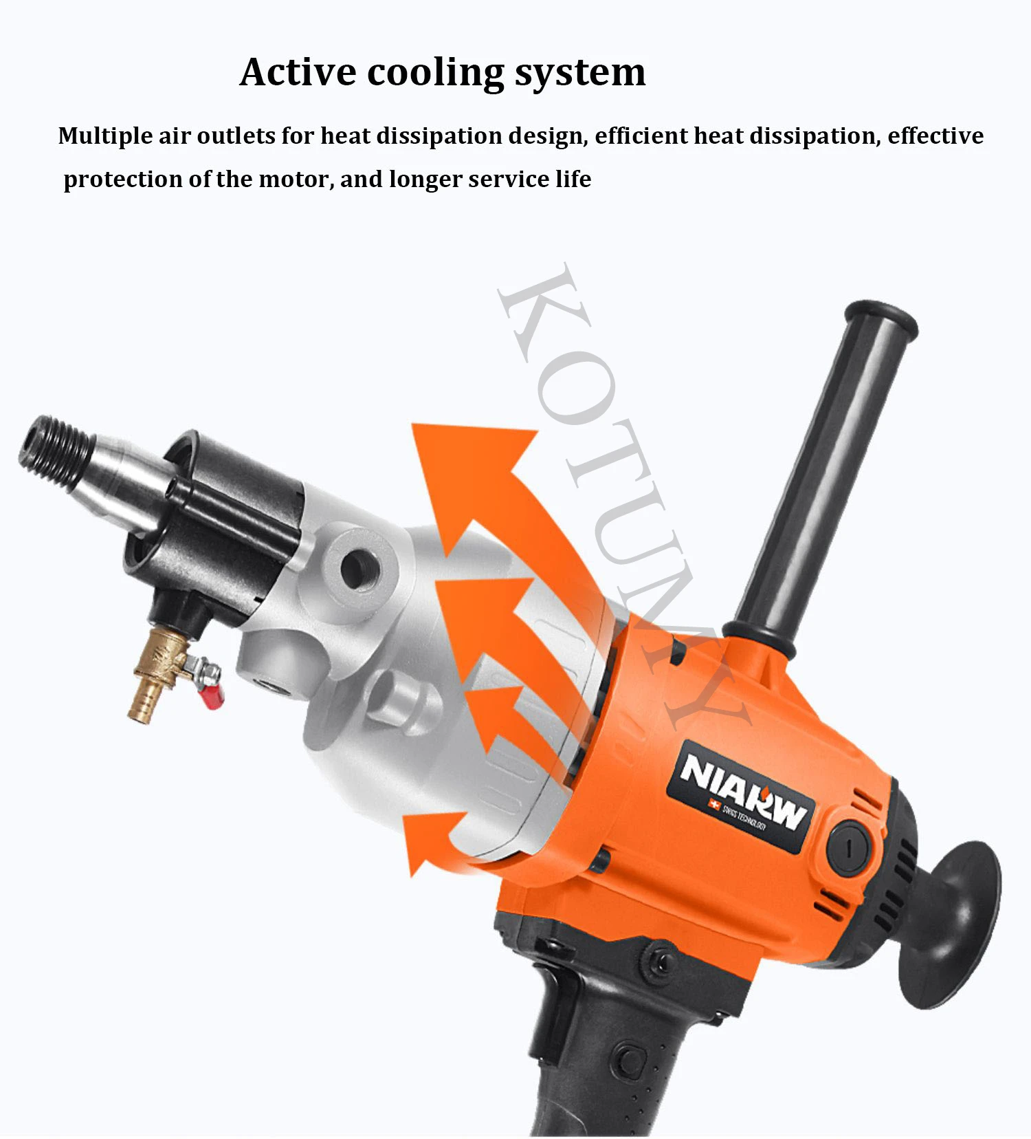 Husqvarna DMS240 Carbon Motor Brush Set – Replacement Brushes For Core Drill 3 thumbnail image