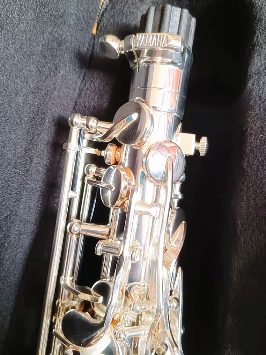 Alto Saxophone YAS-82Z E-Flat Brass Silvering Sax Performance Musical Instrument With Case Accessories