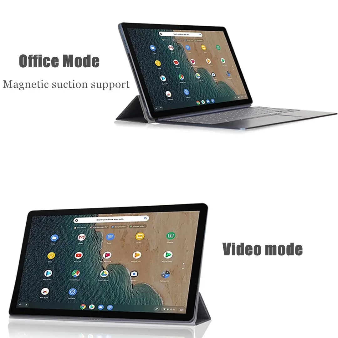 Dobra Magnética Protect Shell Tampa do Suporte para Lenovo Ideapad Chromebook Duet 133 - Imagem 2
