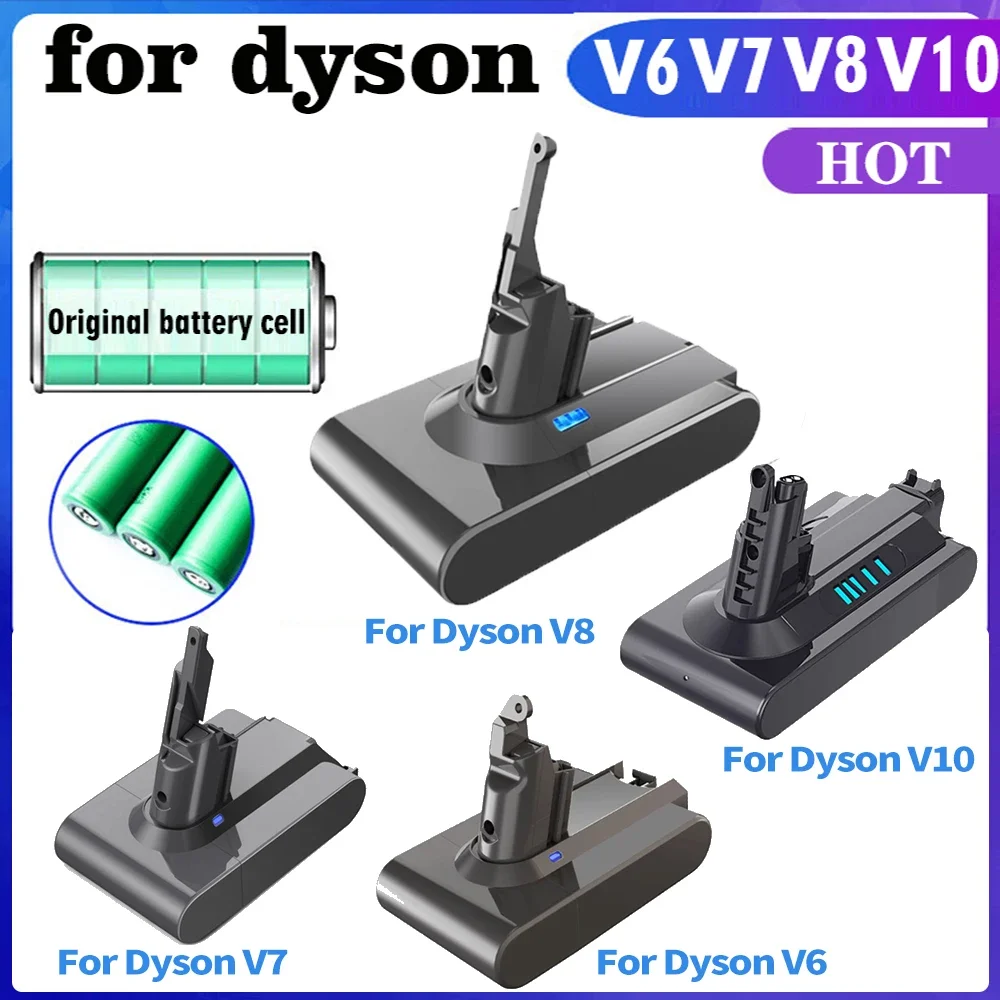 

Батарея 21,6 в для Dyson V6 V7 V8 V10 Series SV12 DC62 DC58 SV11 SV10 SV12 SV11 sv10, запасная батарея для ручного пылесоса