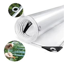 Clear Waterproof Tear - Resistant PVC Vinyl for Outdoor Sunshade and Wind Protection (Transparent PVC)