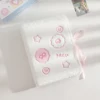 Kawaii Fluffy A5 Binder Photocard Holder Cute Fish Cake Embroidery Photo Cards Storage Book Stationary 6