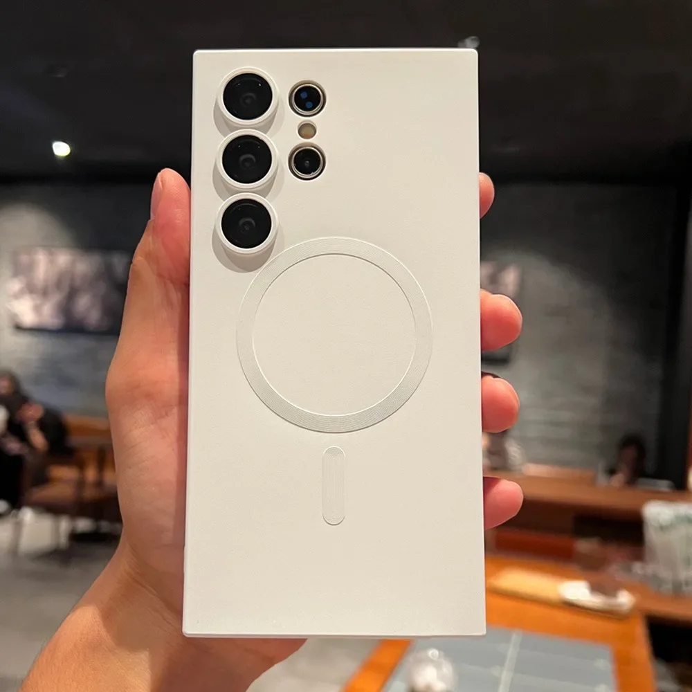 Magnetic Wireless Charger with Matte Bumper Case