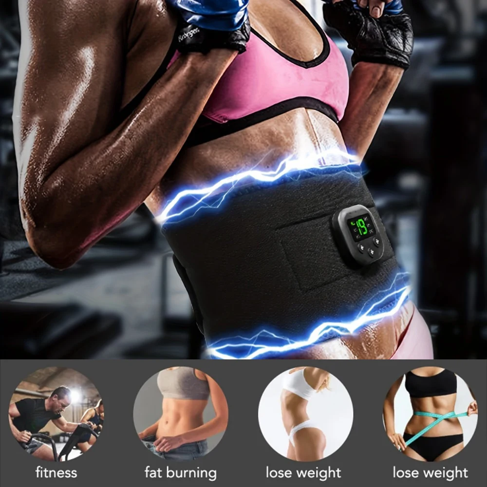 Massaggio corpo ricaricabile tramite USB - massaggiatore modellante per l'allenamento della pancia 19 stimolazione muscolare Cintura in grafene_voghion.com