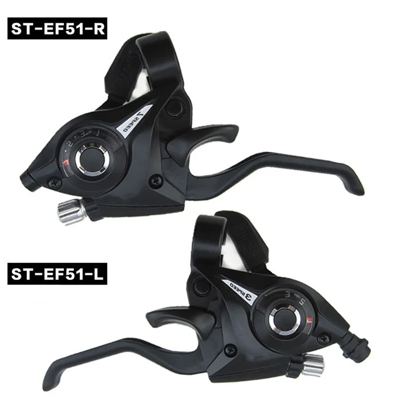 1Pc Bicycle Derailleur ST-EF51 Gear Shifter/brake Lever 3 X 7/8 Speed V-brake For Road Mountain Bike Shift Levers Bike Handlebar rear derailleur bike derailleur bicycle shift lever