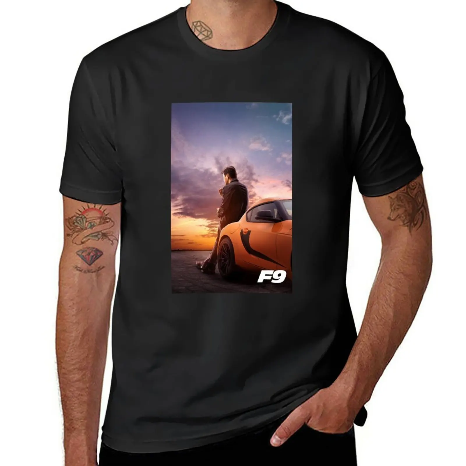 New Fast And Furious 9 T-Shirt Manica Corta T-Shirt Oversize Vestiti Estetici Magliette Da Uomo