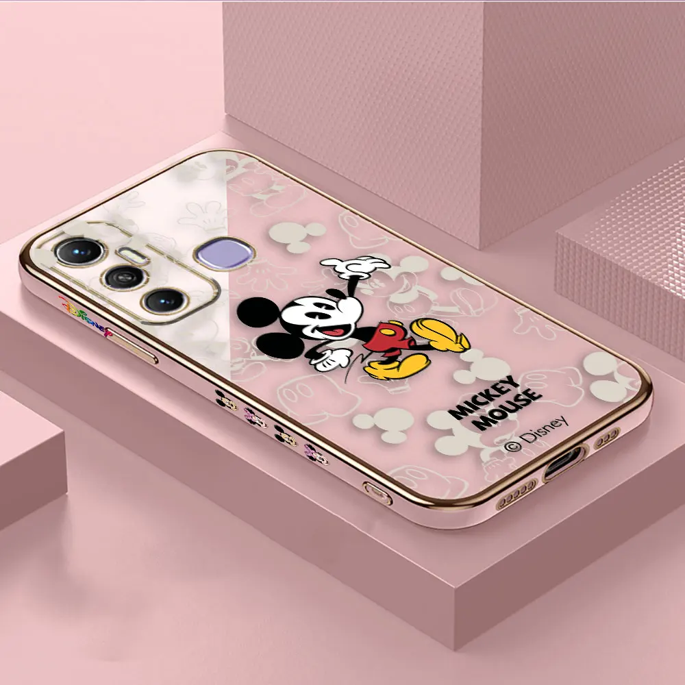 thumbnail image 1 of Cover Smooth E-TPU Phone Case Infinix HOT 40I 30I 30 20 20S 20I 12 12I 11 10 10S 10I GT10 PLAY PRO Case Cute Mickey Minnie Mouse, 1 of 5