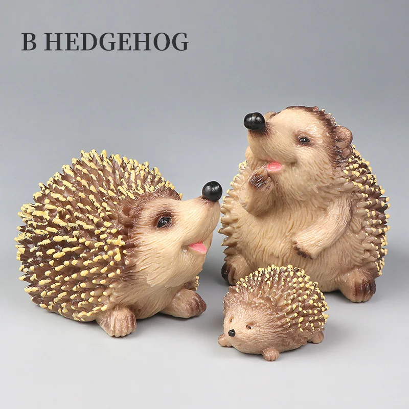 Wildlife Simulation Hedgehog Animal Set - Educational Toy