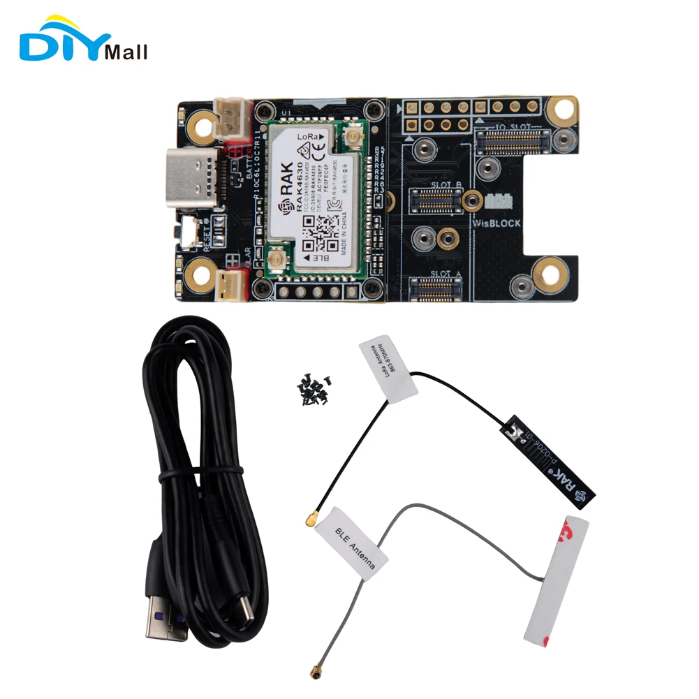 Базовый стартовый комплект WisBlock для Meshtastic -RAK4631 LPWAN, беспроводной модуль SX1262 Lora, Базовая плата RAK19007 с антенной Lora Базовый стартовый комплект WisBlock для Meshtastic -RAK4631 LPWAN, беспроводной модуль SX1262 Lora, Базовая плата RAK19007 с антенной Lora