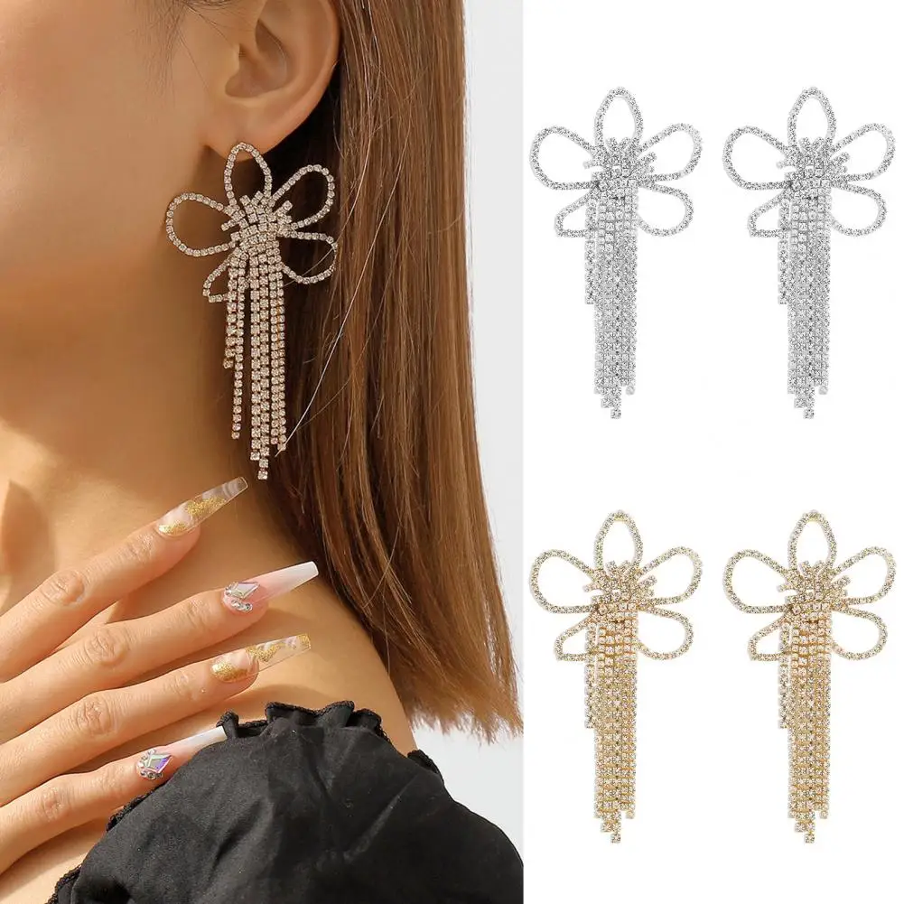 FUAHXYES Women's Multilayer Rhinestone Choker Necklace - Bohemian Crystal Bib Collar, Silver Plated, Exaggerated Statement Jewelry