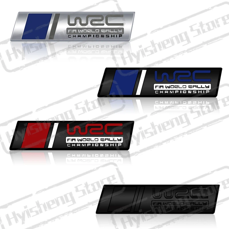 Metal Car Styling Wrc Fia World Rally Championship Griglia Anteriore Sticker Badge Posteriore Trunk Body Emblem Per Golf Polo Beetle Mk4