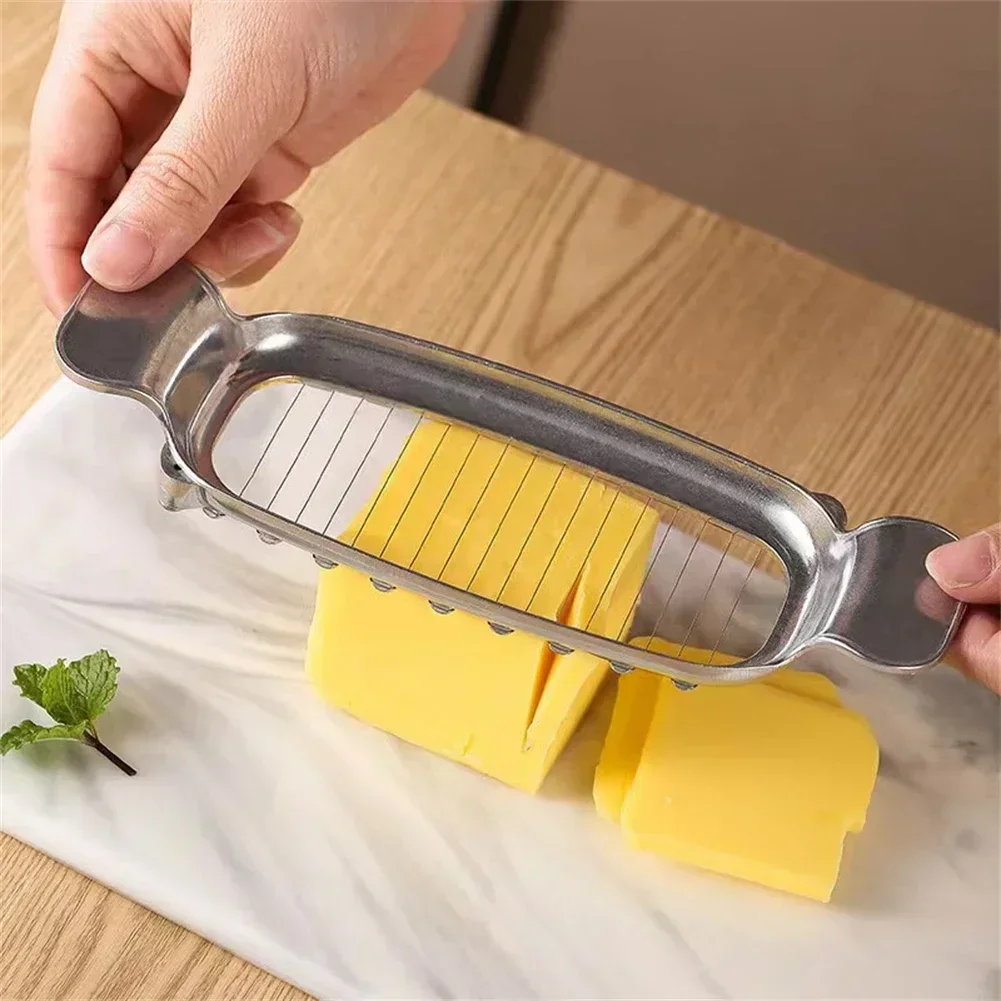 Stainless Steel Cheese Slicer Adjustable Thickness Butter Cutter Soft And Semi-Hard Kitchen Cooking Tools Cheddar Gadgets Grater
