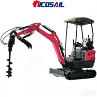 1.7-ton crawler excavator, 2.0 mini excavator, small excavator cab