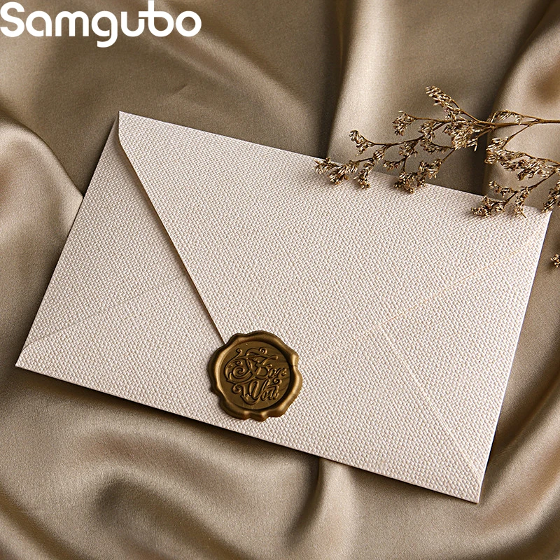 10pcs/lot Envelope for Letters Envelope for Wedding Invitation Hemp