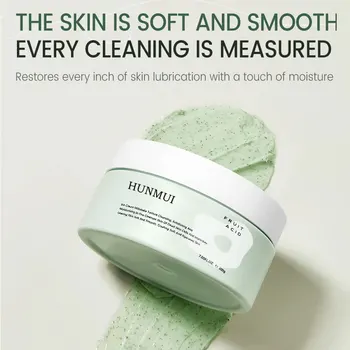 Natural Fruit Acid Peeling Gel Facial Cleansing Scrub Cream Deep Clean Moisturizing Nourishing Gentle Face Cleanser Skin Care 1
