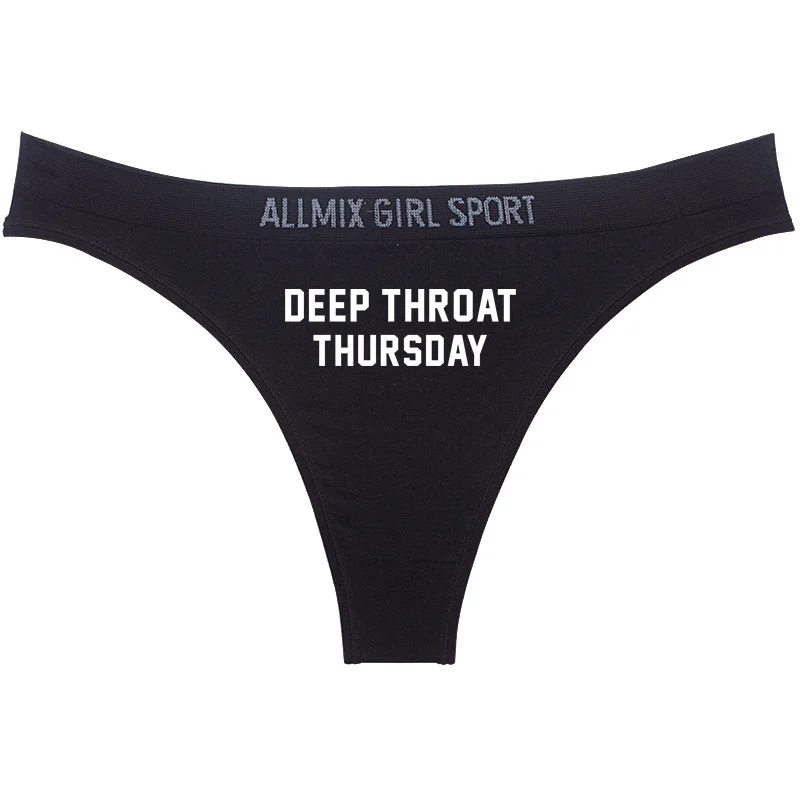 Women's Week Pink Underwear Kinky Days of The Week Gifts for Her Rude Panties Singular Naughty Ladies Sexy Gift for Him Wife