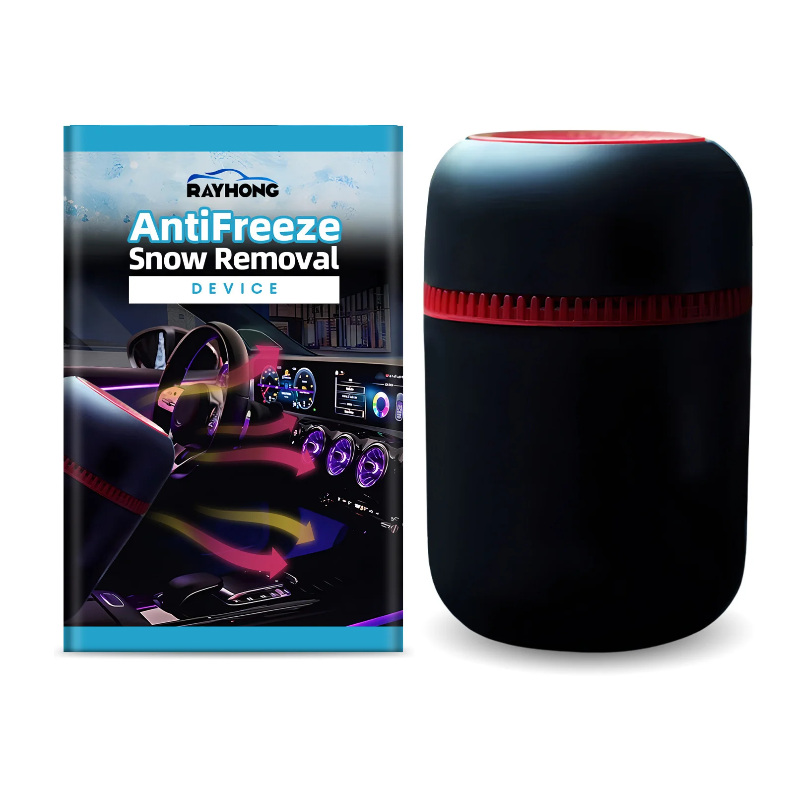Electromagnetic Auto Glass Antifreeze Snow Remover PLC Powerful Fast Melting Ice Windshield Microwave Molecular Deicing Device