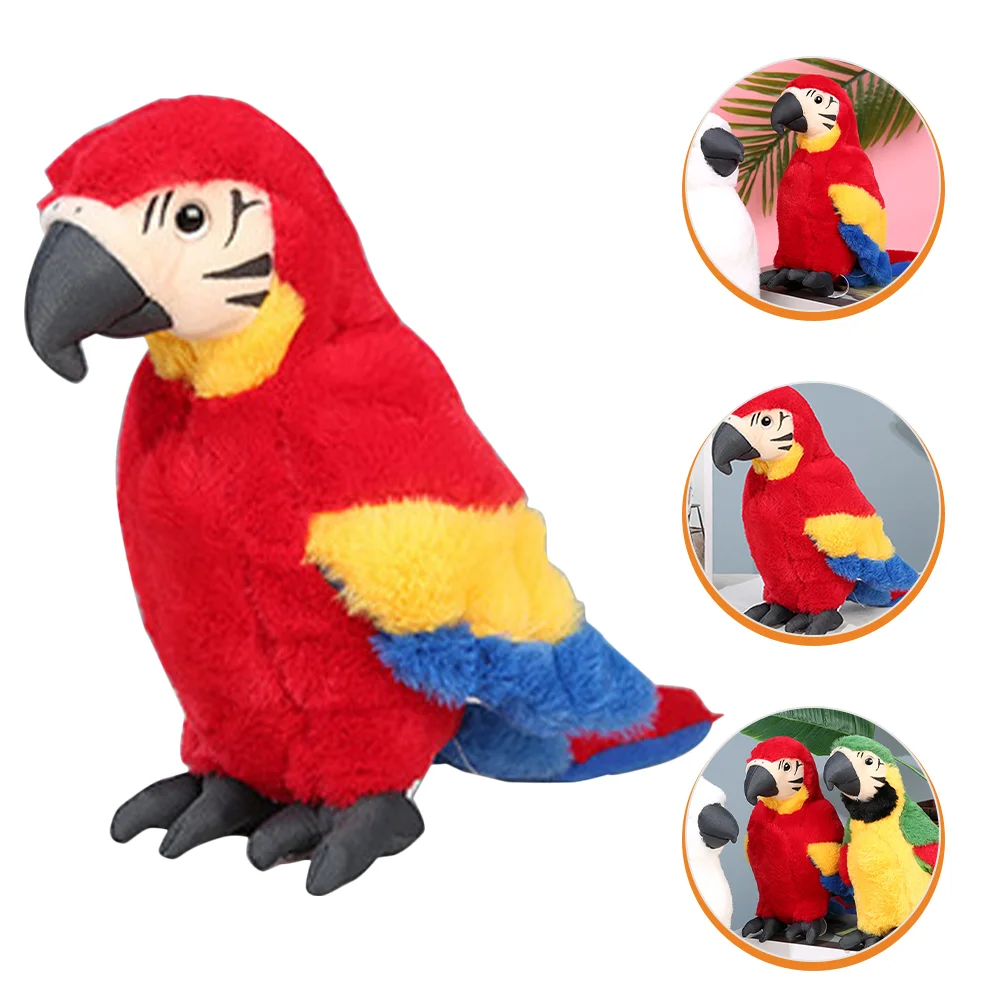 

Simulation Parrot Shoulder Stuffed Pig Plush Toy Decorative Adornment Accessories