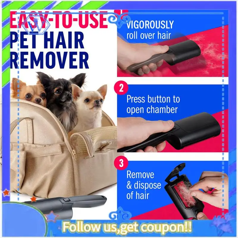 Easy To Use Mini Lintroller For Pet Hair -Pet Hair Removal Tool For Clothes, Couches And Cars-Dog Remover And Lint Remove